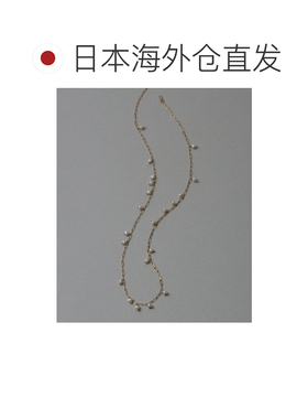日本直邮Lilas 女士 K10黄金淡水珍珠站台项链 轻奢自然设计 2511