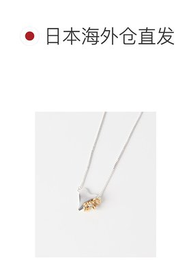 1h可退 日本直邮Lapuis 女士心形吊坠项链 可调节长度 精致小巧日