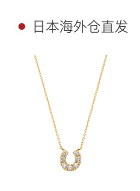 日本直邮Vendome Aoyama新款18K黄金钻石人气款马蹄项链AGVN60974