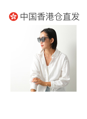香港直邮GUCCI 太阳镜 GG0091S 女士椭圆形眼镜 GG 标志眼镜 001