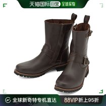 (Japanese direct mail) Daytona mens cow leather Moto boots 24 0cm Side zipped HBS-004 Deep brown 1