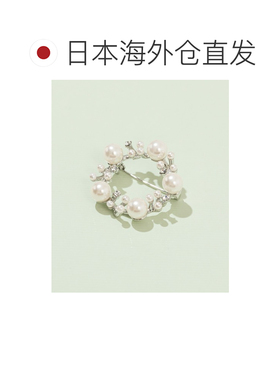 日本直邮ZAKKA-BOX 女士合金亚克力珍珠胸针 提升【付后1h可退】