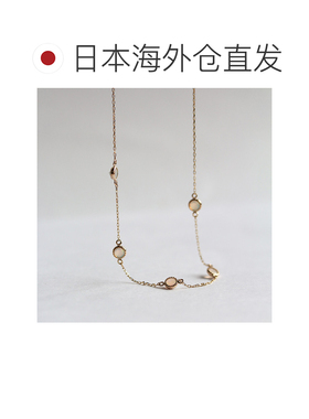 1h可退 日本直邮cui-cui K10YG 五颗珍珠石站饰项链 783641cuicui