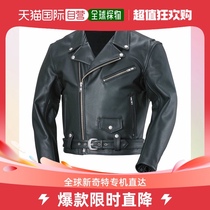 Japan Direct Mail South China Sea Mens Leather Coat Black Vinogue Wear Minimalist Atmospheric Fashion Polyester Season