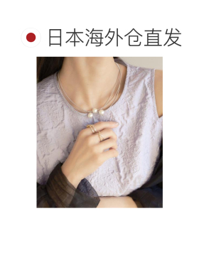 官方授权 ear PAPILLONNER 三连点缀珍珠项链