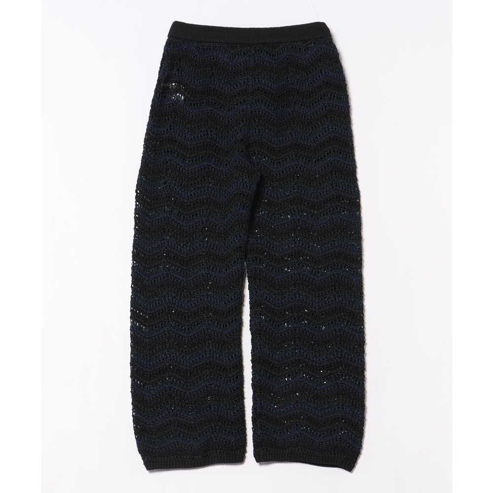 1h可退 日本直邮COOHEM 女士金光闪闪透气针织直筒长裤 2025AGGS6 - 图2