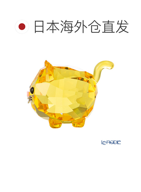 日本直邮Swarovski胖猫猫 SW5658325 23AW Swarovski动物雕像物品
