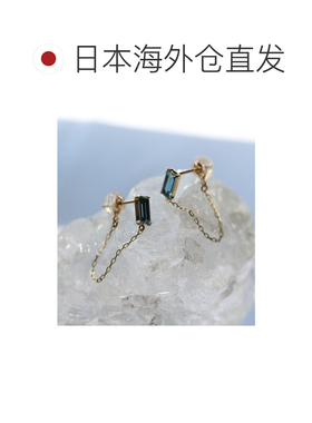 日本直邮cui-cui K10黄金伦敦蓝色托帕石耳环 779【付后1h可退】