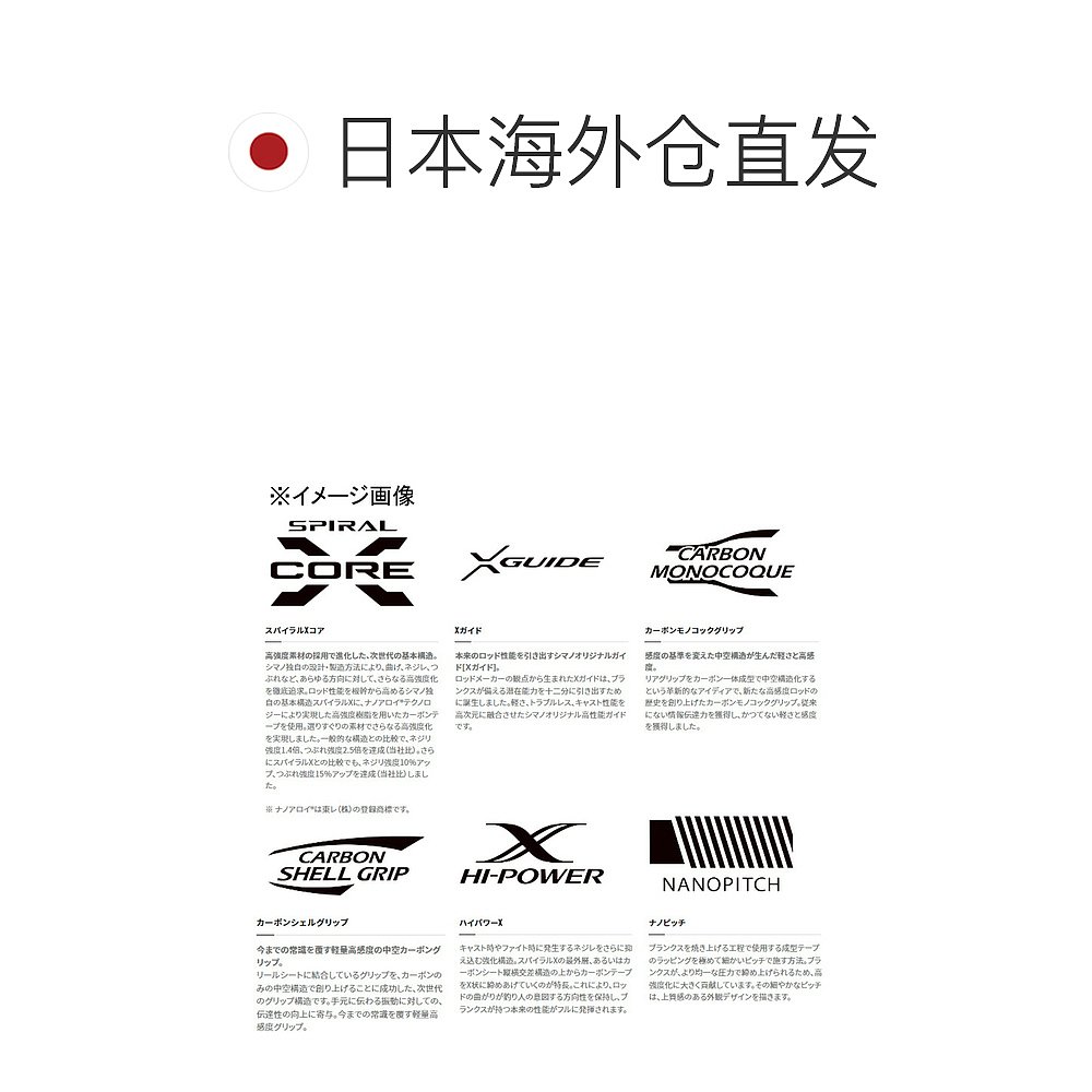 日本直邮Shimano 22 Exsence Infinity S96ML(纺车轮两节式)354 - 图1