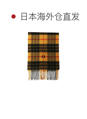日本直邮Fred Perry 羊毛围巾 c3338-480 男女通用 480：金色品牌