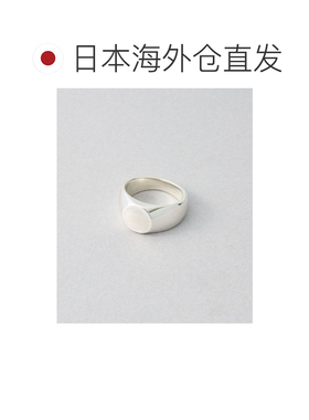 日本直邮Jouete 女士 925银防过敏 半圆标牌戒指 设计感素圈指环