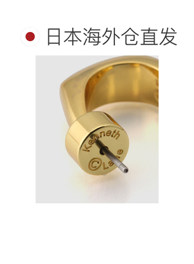 日本直邮Kenneth Jay Lane 女士 金色圆环耳环 26【付后1h可退】