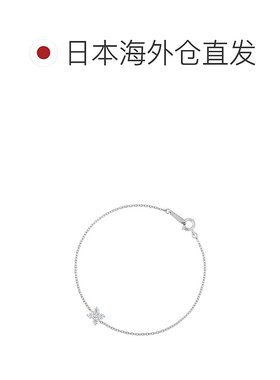 1h可退 日本直邮Canal 4℃ 女士 银饰铂金镀层 花朵设计手链 点缀
