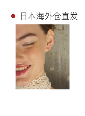 日本直邮Firsthand 女士 K10圆点链式耳钉耳饰配【付后1h可退】