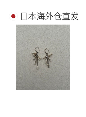 日本直邮et.UNiVER 女士 珍珠金属风放射状耳坠 1【付后1h可退】