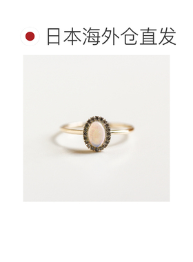 1h可退 日本直邮cui-cui K10YG 黄金 澳洲蛋白石 钻石 戒指 75575