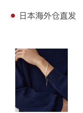 1h可退 日本直邮AZUL BY MOUSSY 男士蛇链手链 简约光泽设计 可叠