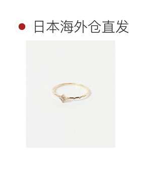 1h可退 日本直邮Favorible 女士 K10钻石简约耳钉风戒指 RWA72KW7