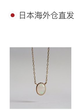 1h可退 日本直邮cui-cui 天然淡水珍珠与埃塞俄比亚欧泊项链 K10Y