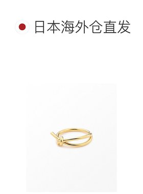 1h可退 日本直邮Jouete 女士镶黄金镀层SV925银戒指 独特设计风格