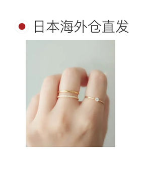 日本直邮ebine 女士Zirconia Combi戒指 金属过敏【付后1h可退】