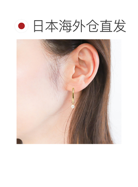 日本直邮(kk240893) 吊饰天然石阿古屋珍珠吊饰配件 18k 黄金珍珠