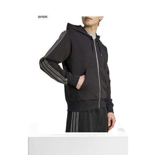 日本直邮阿迪达斯男士 M ESS HLD FZ 连帽卫衣休闲拉链长袖卫衣JV - 图3