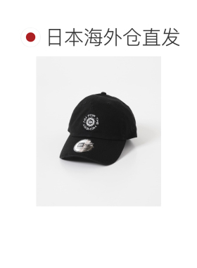 日本直邮NEW ERA 男士 黑色刺绣圆形Logo棒球帽 C【付后1h可退】