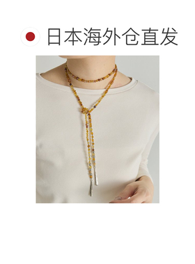 日本直邮ear PAPILLONNER 女士 2WAY玻璃珠长项链 EAZ1061711A002