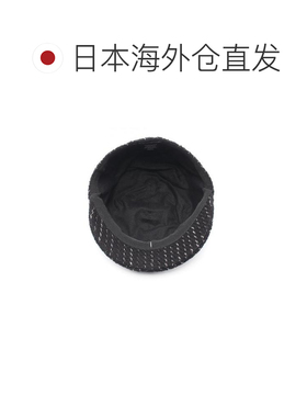 日本直邮中古奢侈品Chanel香奈儿女A级95新hat帽子帆布帽子黑色
