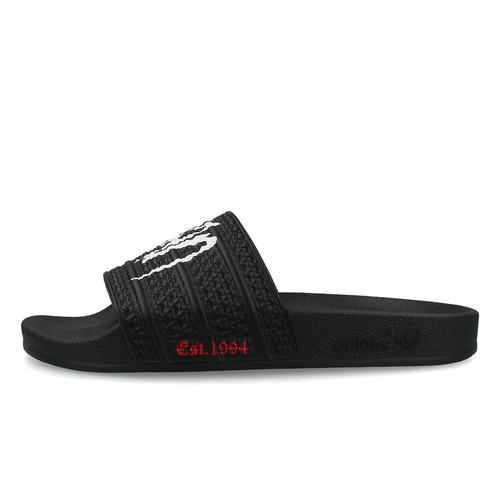 日本直邮adidas ADILETTE x KORN 男女士低帮运动鞋 CORE BLACK/F - 图2