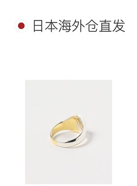 1h可退 日本直邮END 男士复古风格银色徽章戒指 独特设计 时尚潮