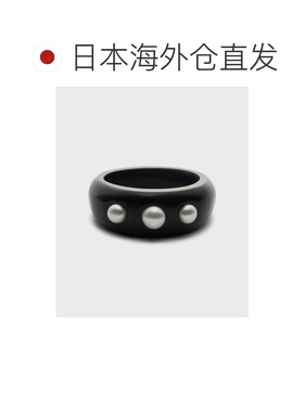 日本直邮agete 阿卡朵 女士 牛角淡水珍珠戒指 10【付后1h可退】