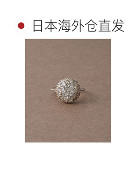 1h可退 日本直邮ete bijoux女士波纹光球设计水晶戒指 802022