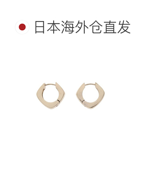 LAGUNAMOON 女士 联名方形耳环 真鍮材质 刻印log【付后1h可退】