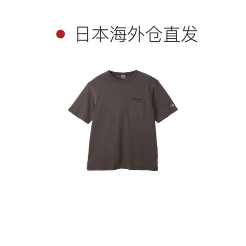 日本直邮Champion C3-B325 男女通用短袖T恤 口袋款 S/S POCKET T - 图1