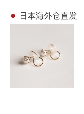 日本直邮cui-cui 女士 淡水珍珠耳钉 K10黄金 790【付后1h可退】