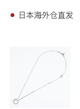日本直邮施华洛世奇项链 2024AW 矩阵吊坠水晶珍珠透明银色女士 5