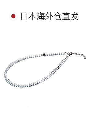 【日本直邮】法藤(phiten) 水晶项链 5mm珠 50cm+5cm延长链石头