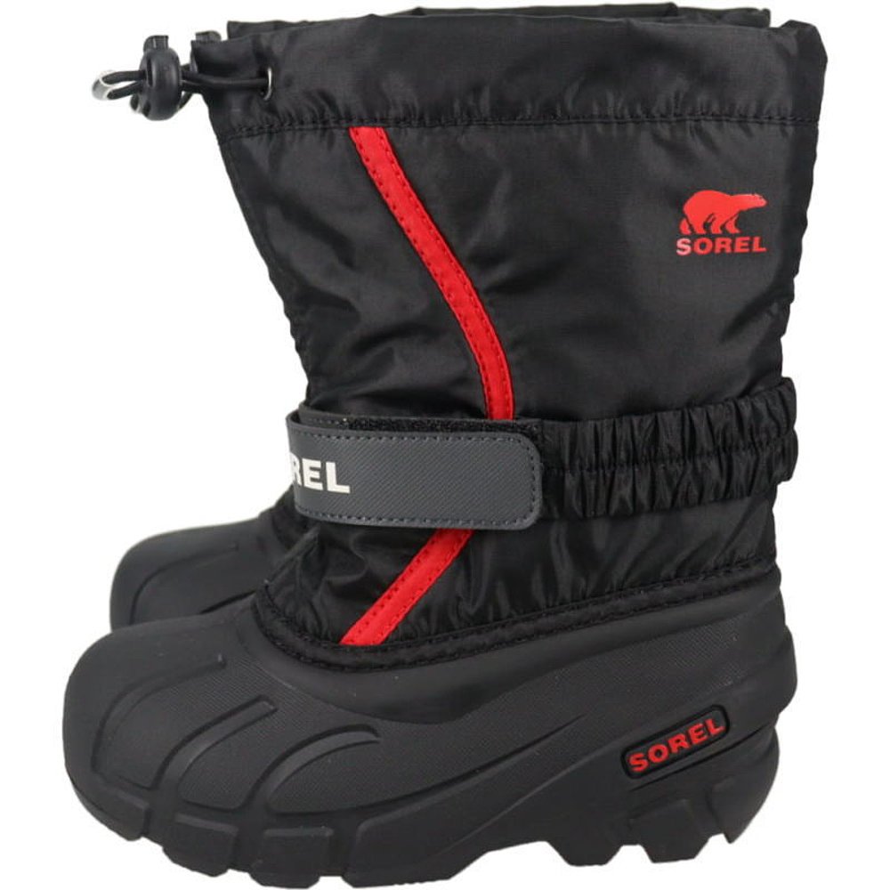 日本直邮SOREL 儿童 Flurry 冬靴黑色/亮红色NC5192 015 - 图2