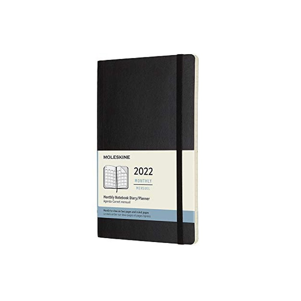 【日本直邮】Moleskine 硬壳笔记本2022年1月～12月L黑DSB12MN3Y2 - 图0