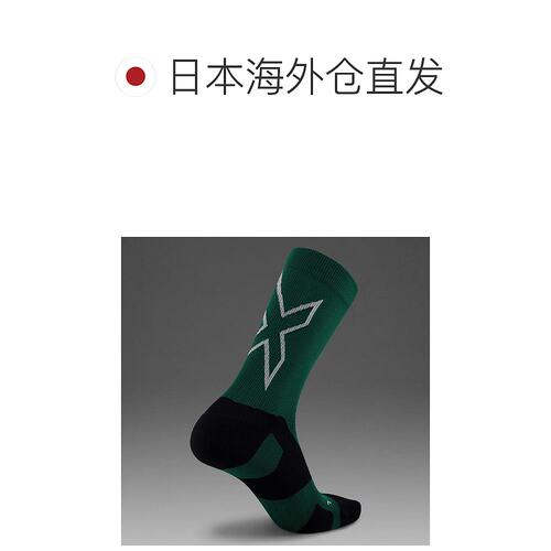 日本直邮2XU 袜子Vector Light Cushion 中筒袜彩色袜子Vector足U - 图1