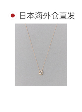 日本直邮ete 女士珍珠钻石项链 淡水珍珠镶钻设计 优雅简约颈链 8