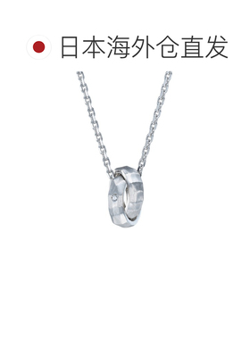 1h可退 日本直邮LION HEART 男女同款 双圈环设计银925项链 1NE41