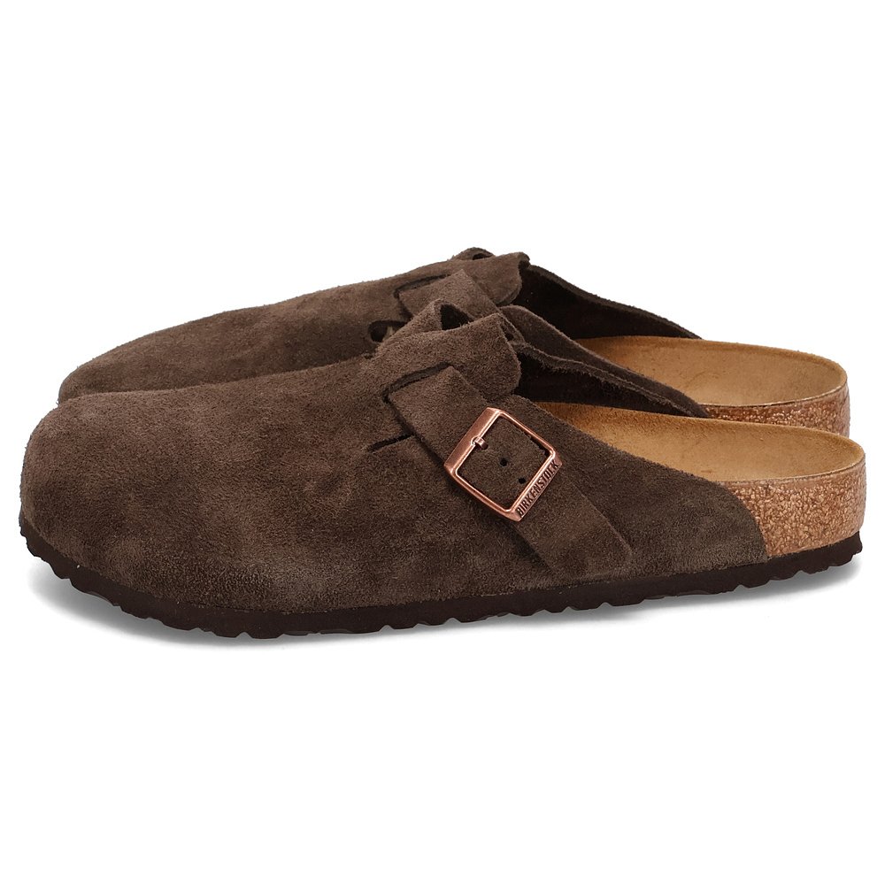 日本直邮BIRKENSTOCK 男士Boston凉鞋麂皮标准宽一脚蹬拖鞋 - 图2