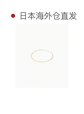 日本直邮wePERM 女士 K10黄金铂金链戒 不对称设【付后1h可退】