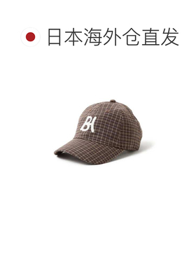 日本直邮BEAMS HEART 男士 小格纹毛毡logo棒球帽【付后1h可退】