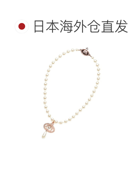 日本直邮Vivienne Westwood 单排珍珠水滴项链 金色 女士 6303000