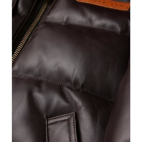 1h可退 日本直邮官方授权 AVIREX 皮质羽绒飞行员夹克飞行夹克 - 图2