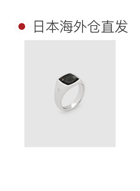 1h可退 日本直邮TOMWOOD 男女同款 银925 黑色拉尔维卡石 戒指 10